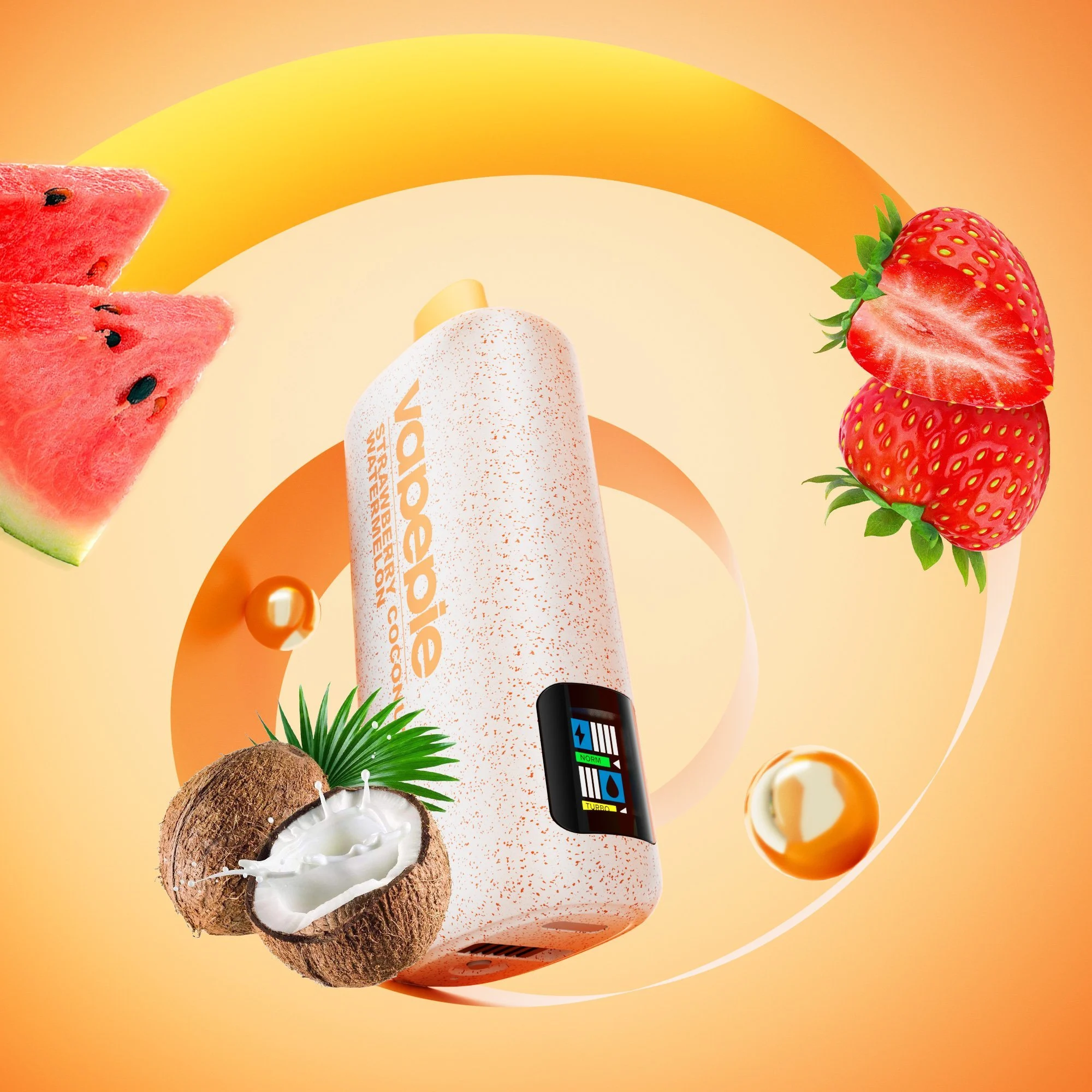 75abc7abcac6ea7f13e86ccd5d7c565a3254839e.webp Vapepie Powergo 9800 Puffs Strawberry Coconut Watermelon - Image 1