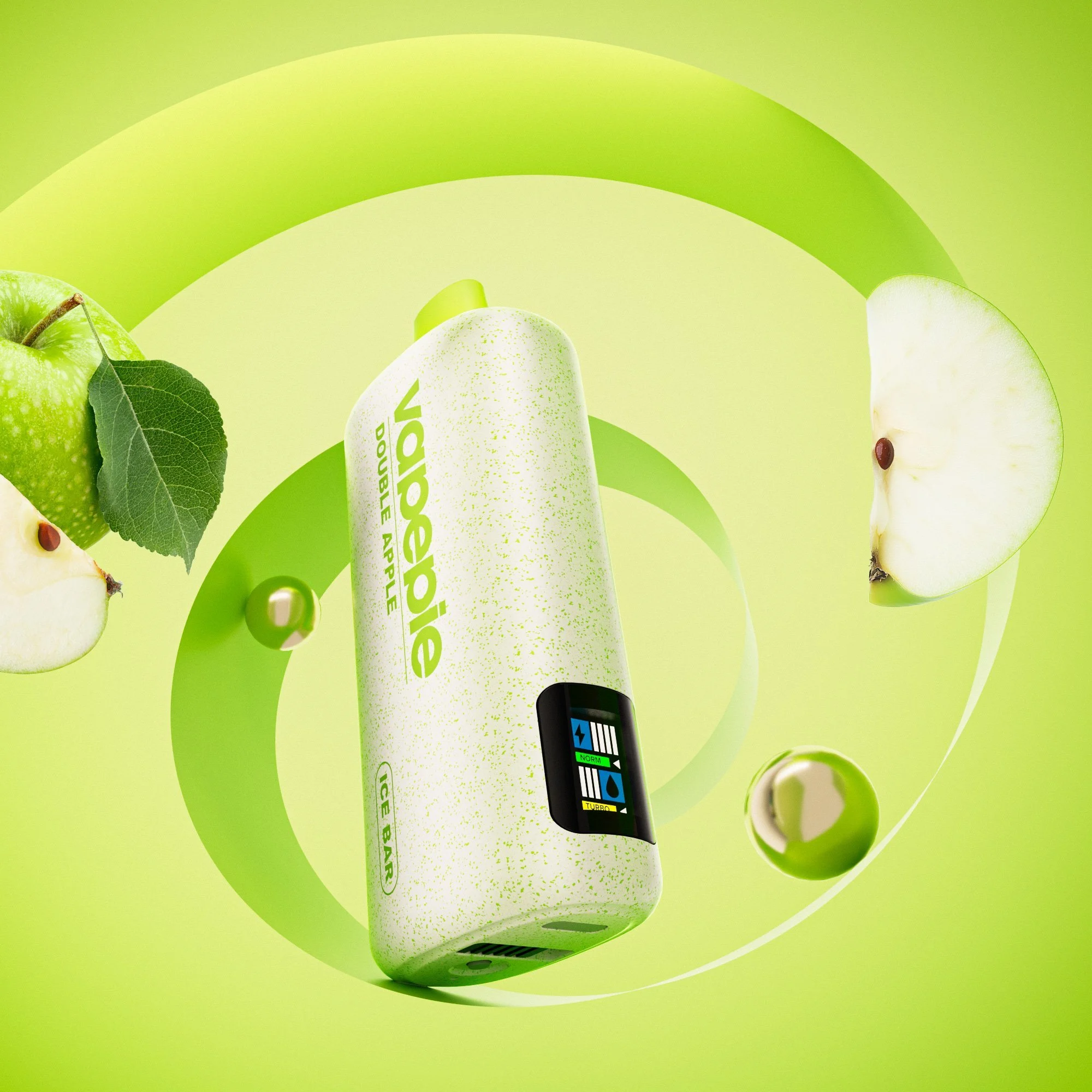 9779f4b934dd761dc1610871593873c7b4f9d527.webp Vapepie Powergo 9800 Puffs Double Apple - Image 1
