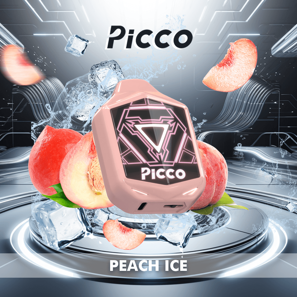 Peach-Ice.png Picco Voom 7000 Puffs – Peach Ice - Image 1